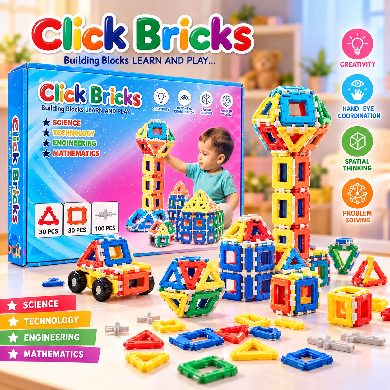Click Brics Building Block 100pcs