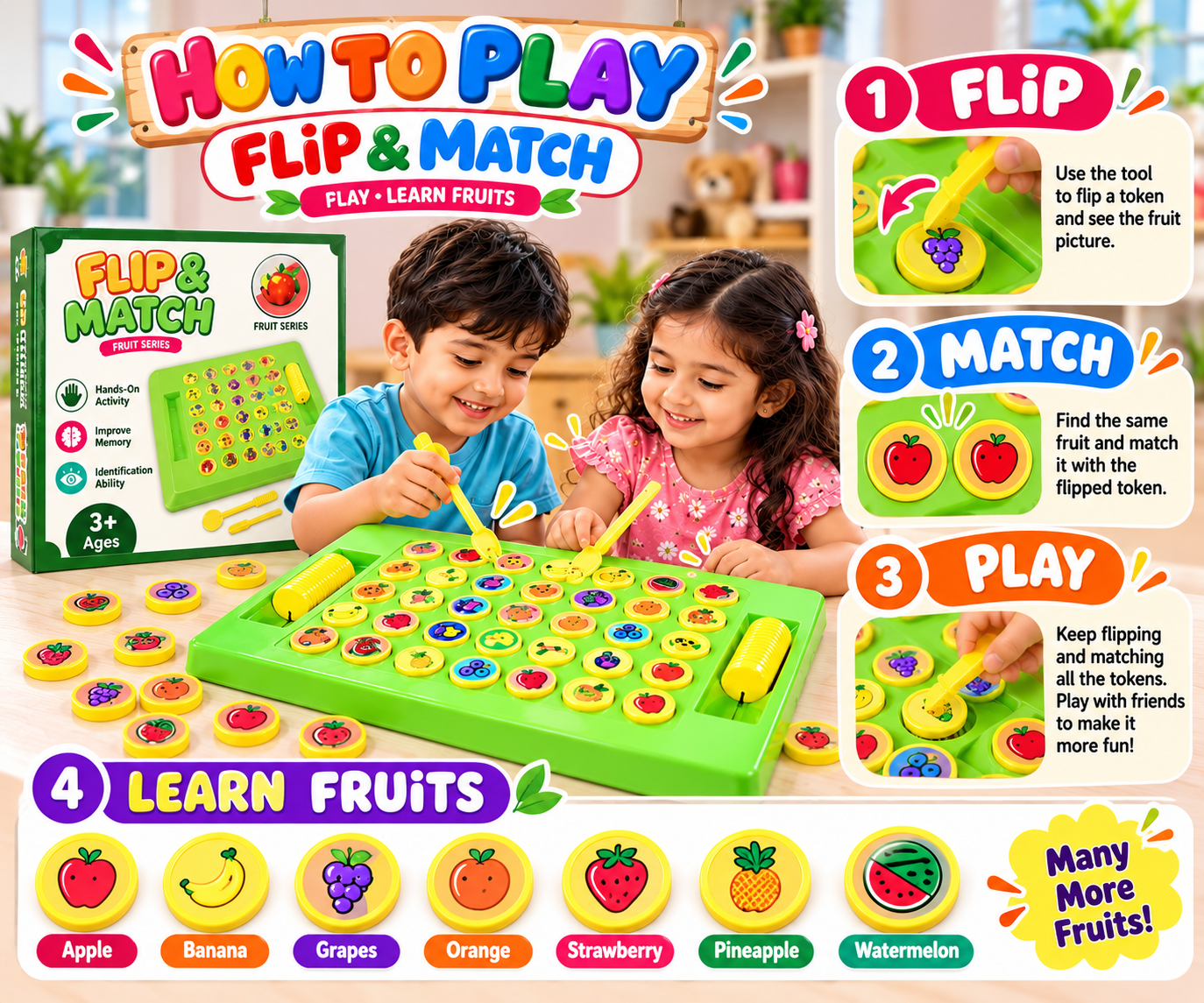 Flip and Matching Game Theme 1 - View 3