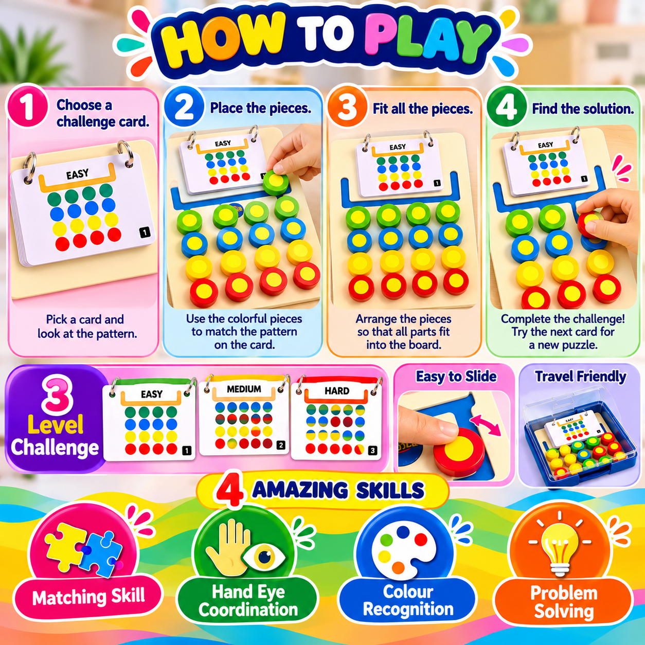 Color Coder Montessori Learning Board - View 3