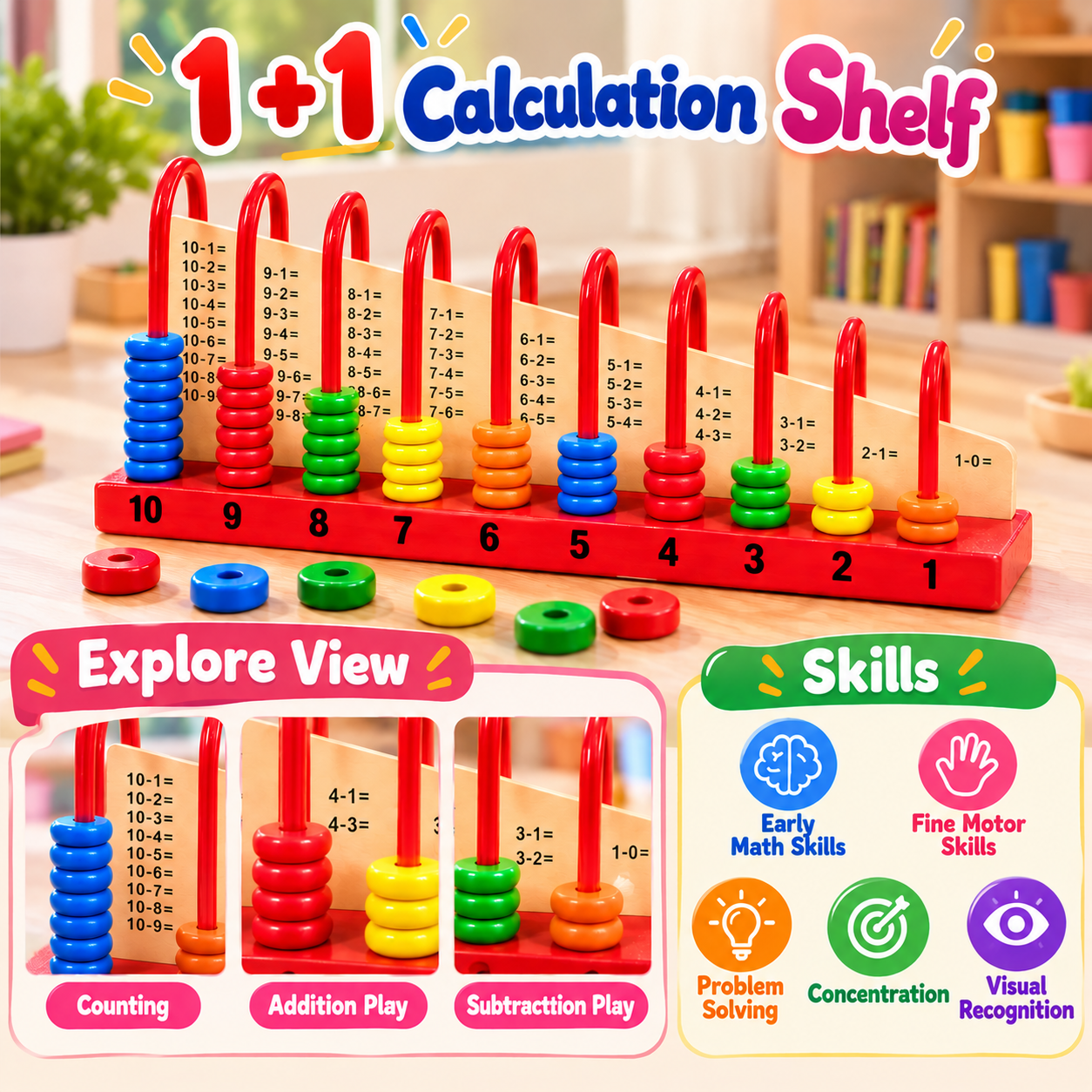 1+1 Abacus Calculation - View 2
