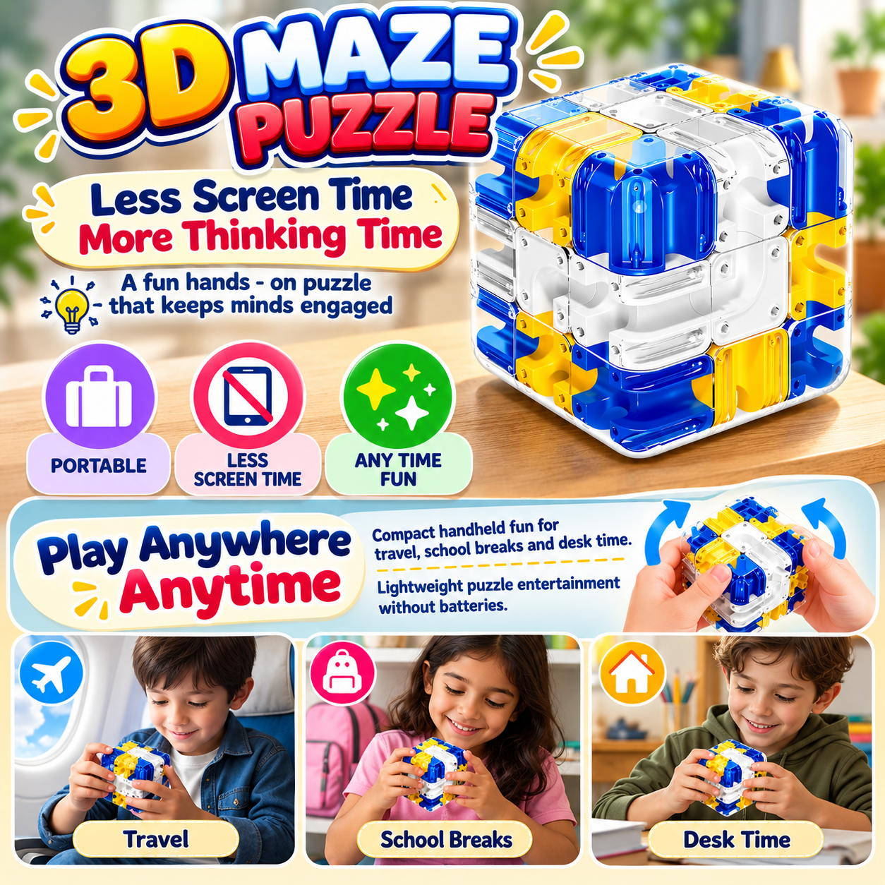 3D Maze Puzzle - View 3